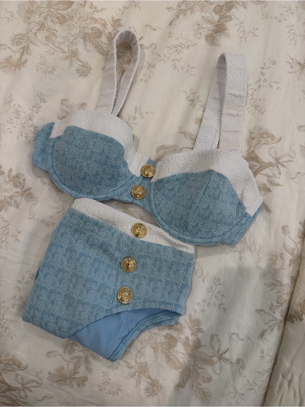 L’Agence Alexandria bikini set - powder blue - Picture 2 of 4